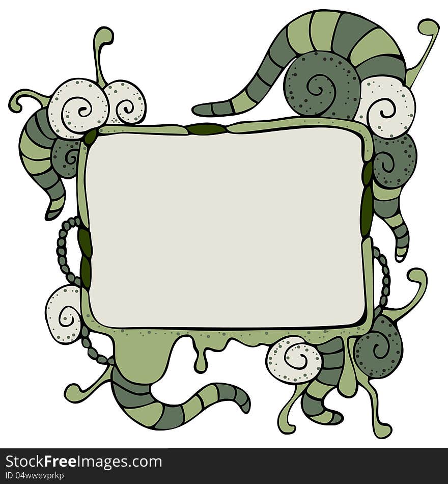 Speech bubble with tentacles