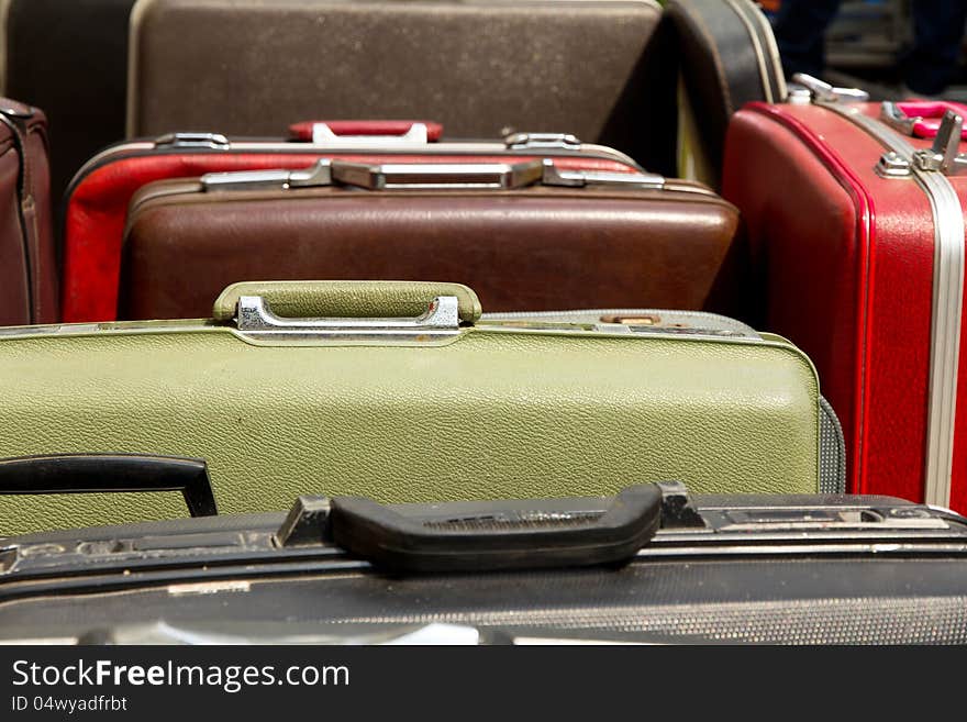 Old Vintage Bag Suitcases