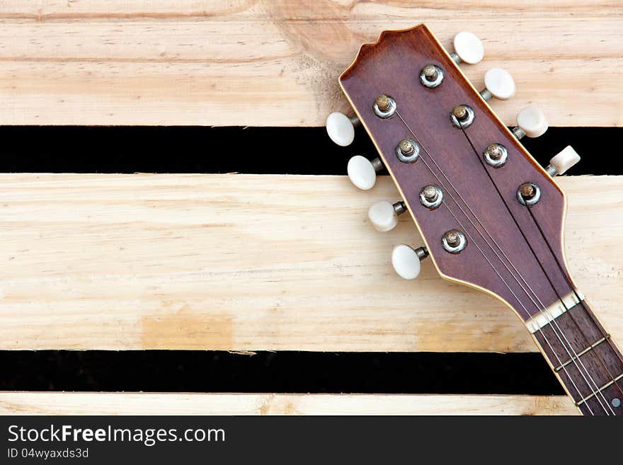 Image of mandolin headstock background