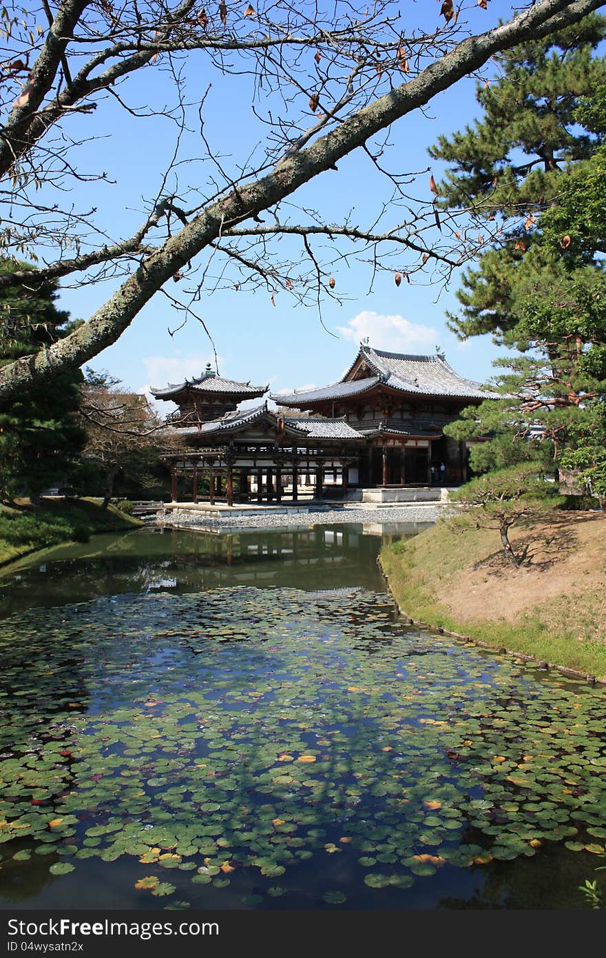 Byodoin Phoenix hall temple, Uji, Kyoto Japan