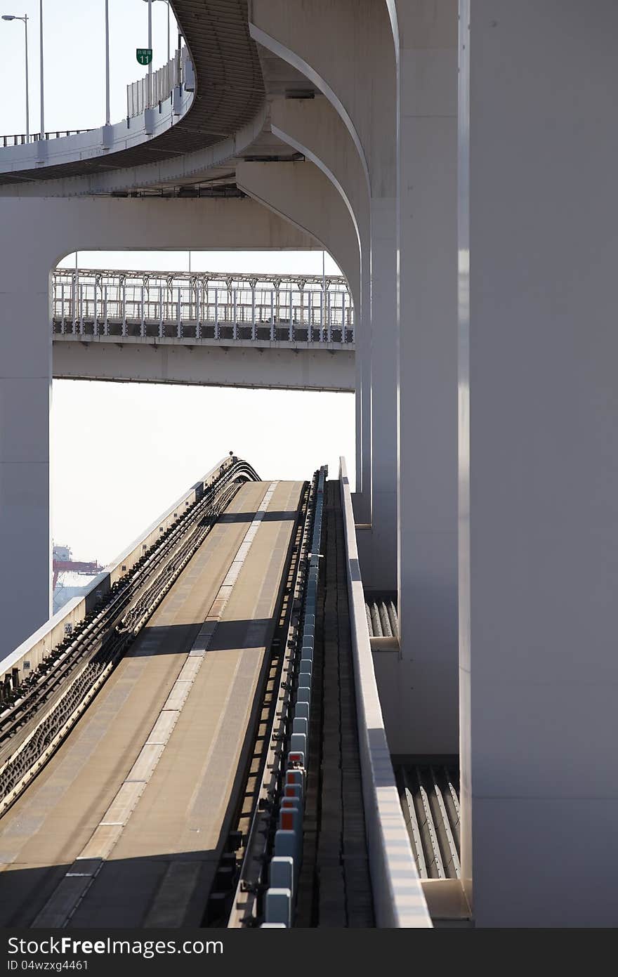 Railway road from tokyo city japan