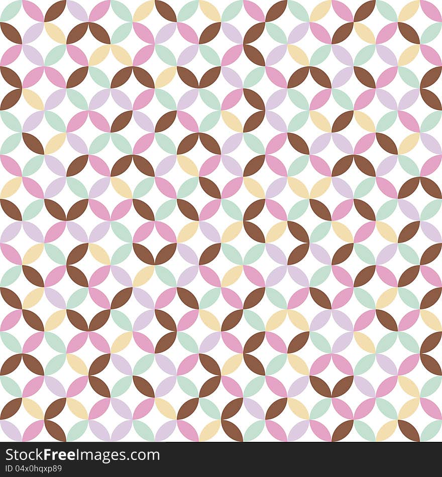 Abstract seamless background with circles