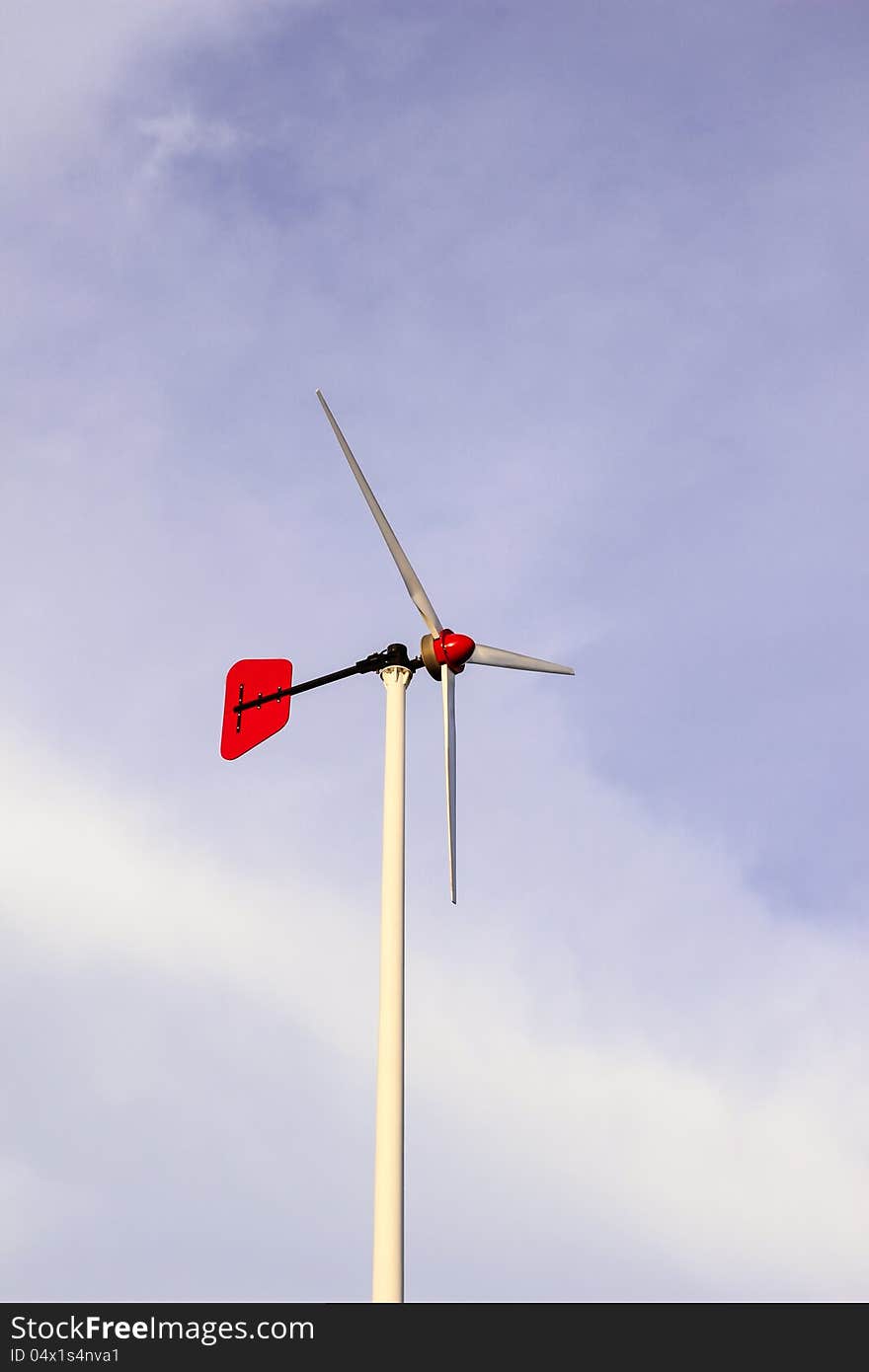 Wind turbine located in school