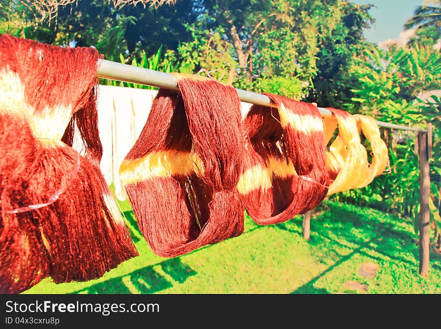 Silk dried