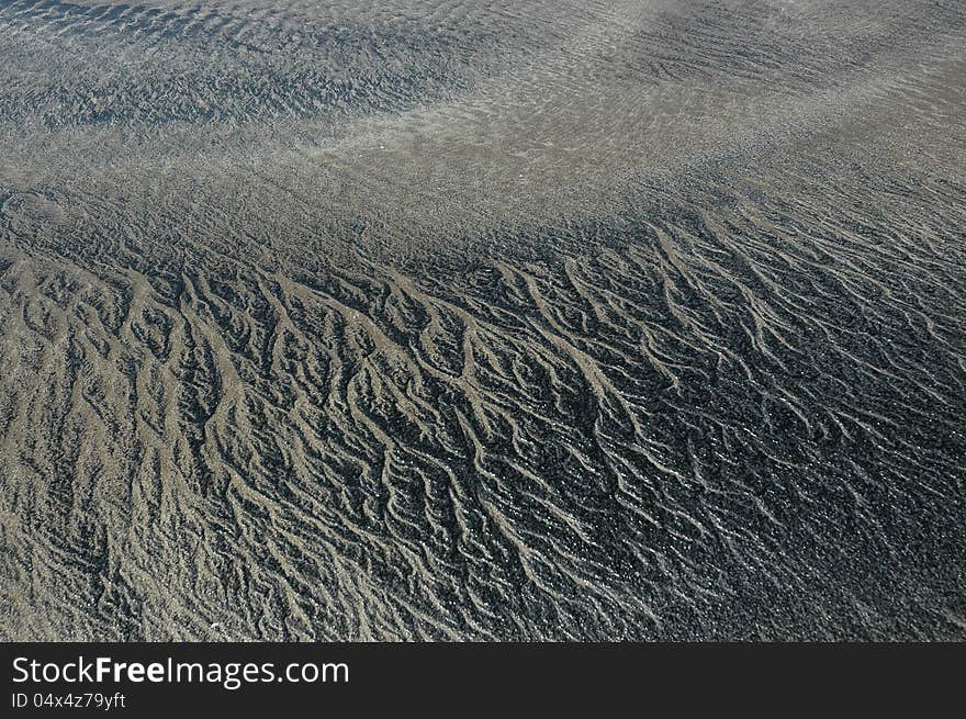 Abstract patterns of sand