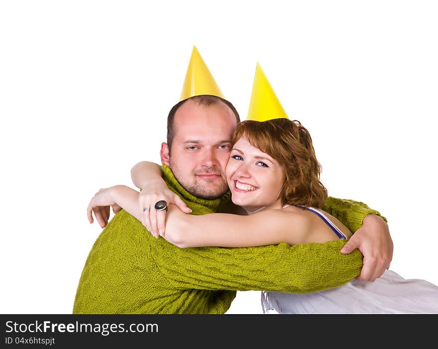 Happy Couple Celebrating A Holiday