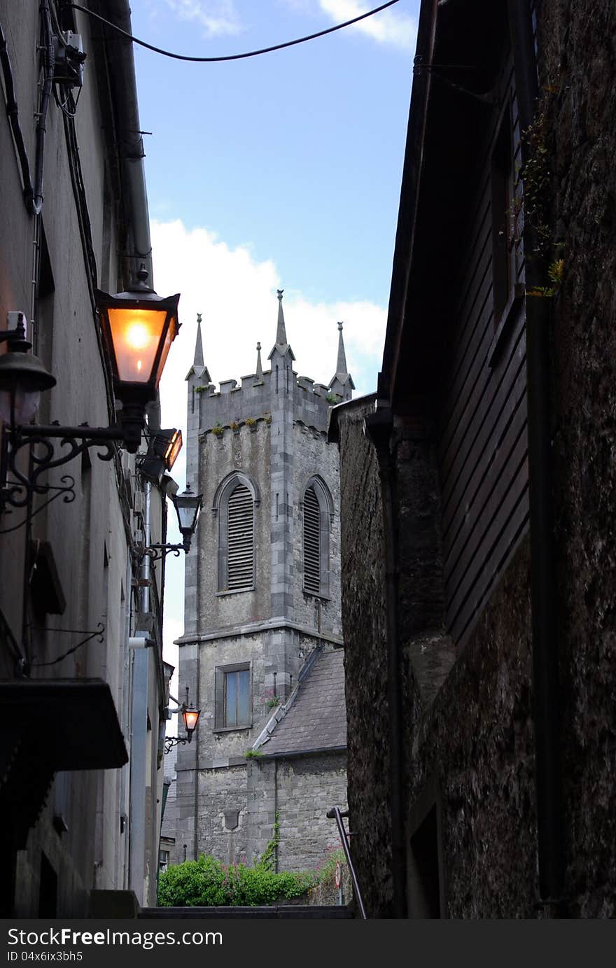 St Mary's Church KilKenny a view from the. St Mary's Church KilKenny a view from the