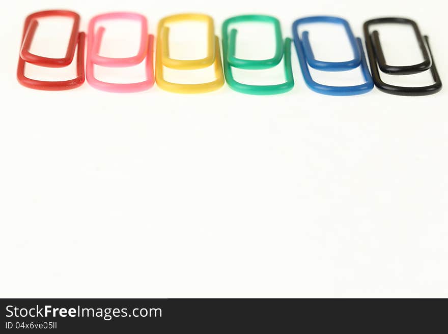 Paper clips rainbow