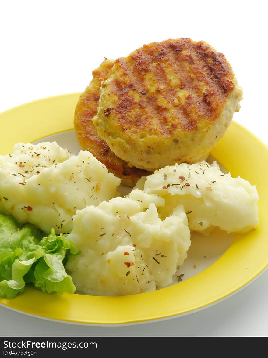 Mashed Potato and Cutlets