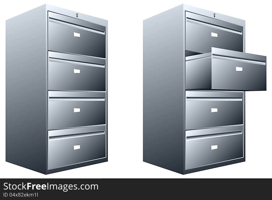 Strong 3d steel file cabinet