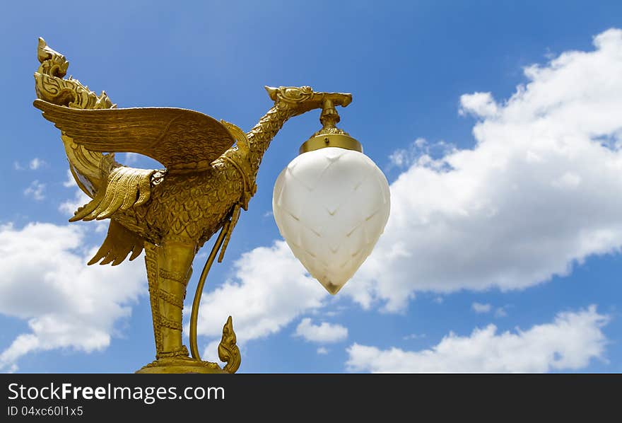 Golden Swan Thai style, All the decorative arts in religion, church, temple hall, statues, paintings, murals, no restrictions in copy or use.