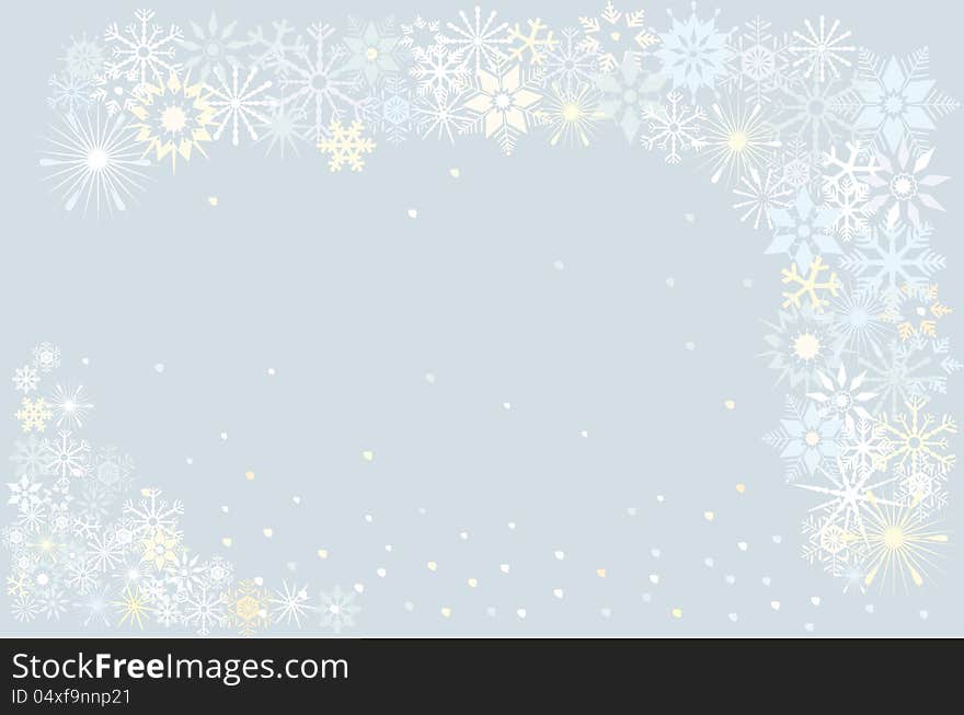 Background with snowflakes