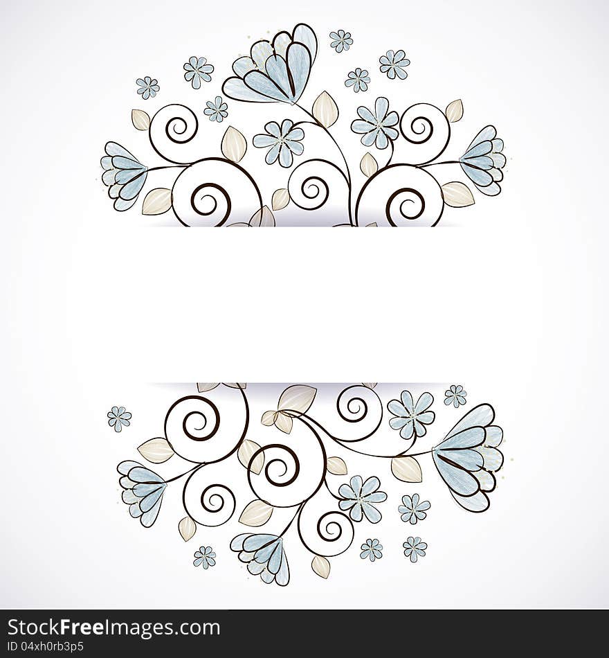 Delicate  background with flowers