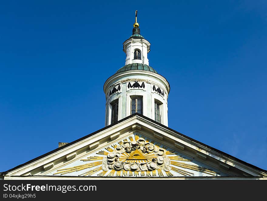 The biggest Russian Orthodox Church in Riga. The biggest Russian Orthodox Church in Riga