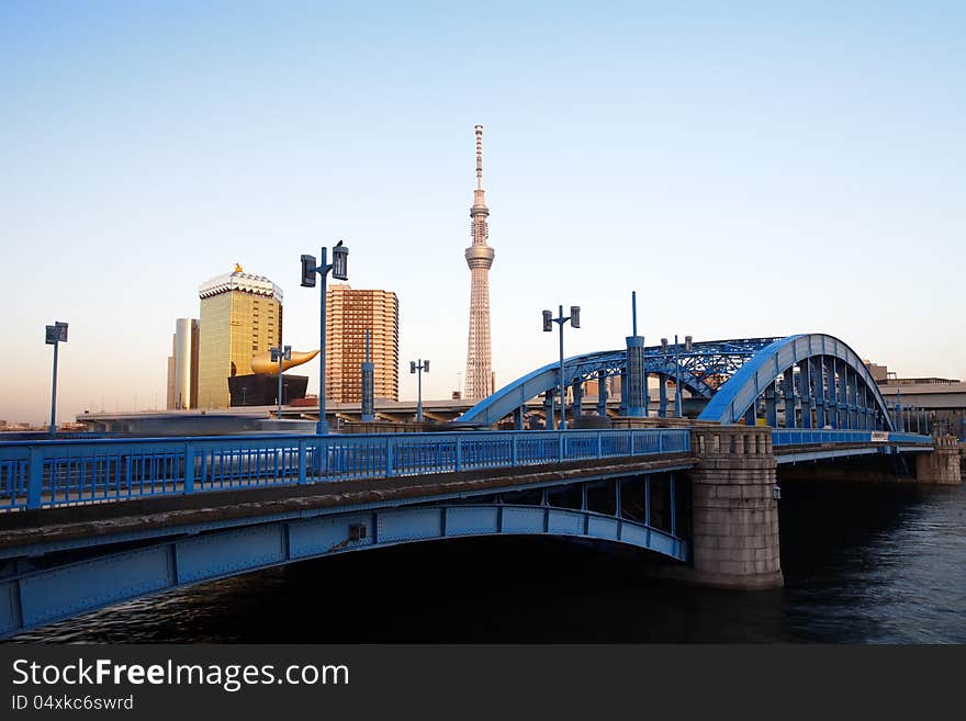 Tokyo sky tree is the world's tallest free-standing broadcasting tower ,it was finally decided on 634m