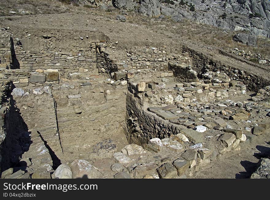 Archaeological excavations in the Crimea.