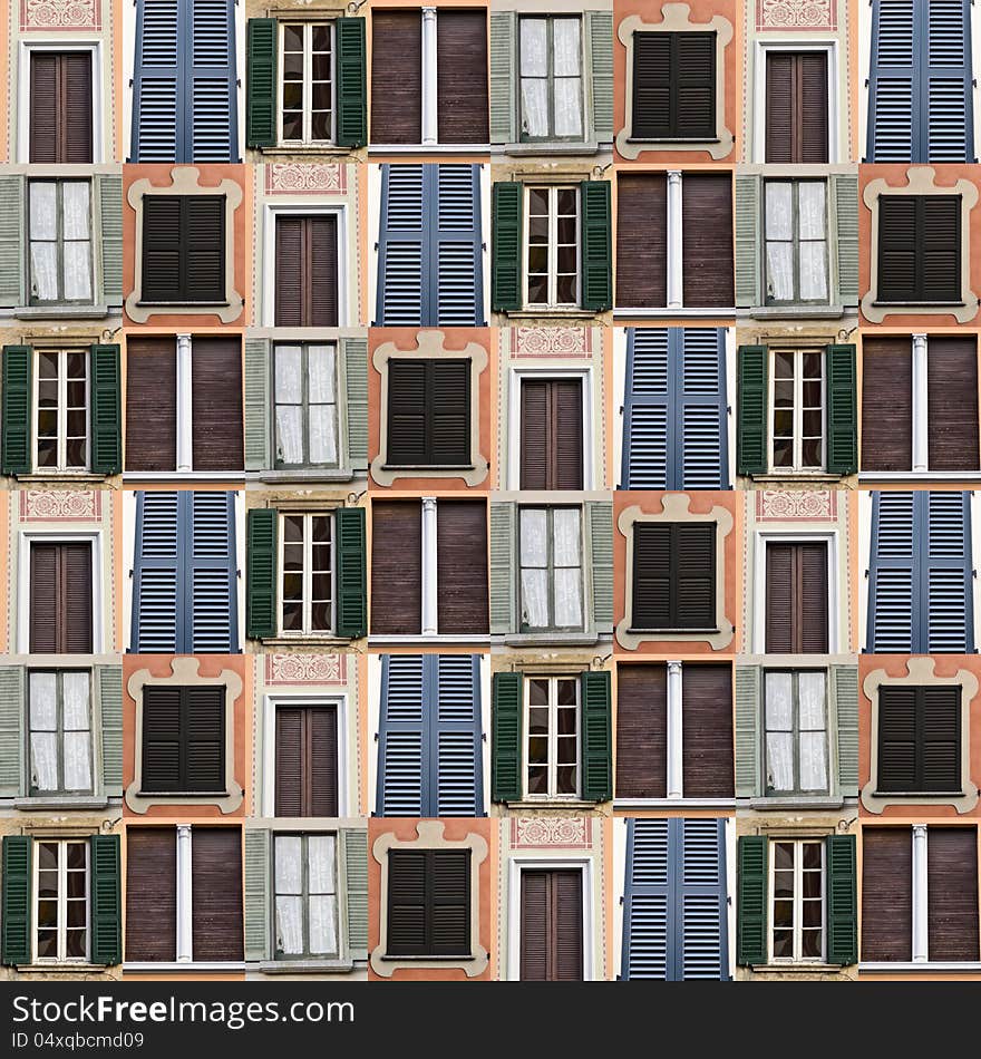 Colored windows of different styles and architecture. Colored windows of different styles and architecture