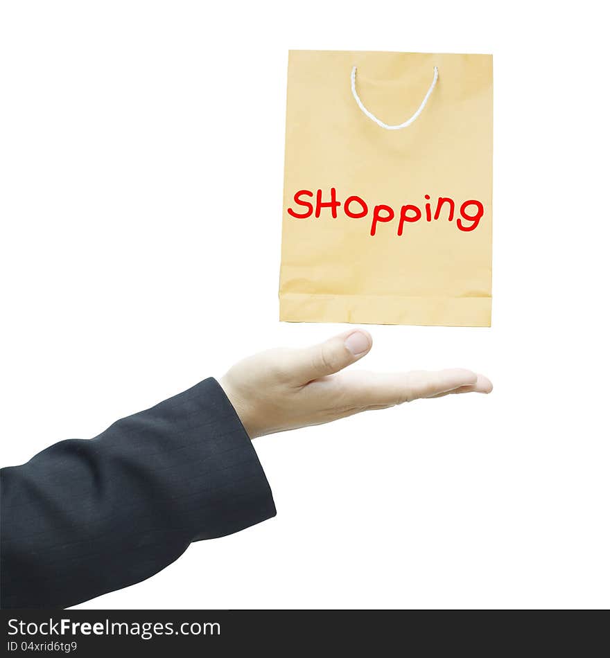 Hand with shopping bag