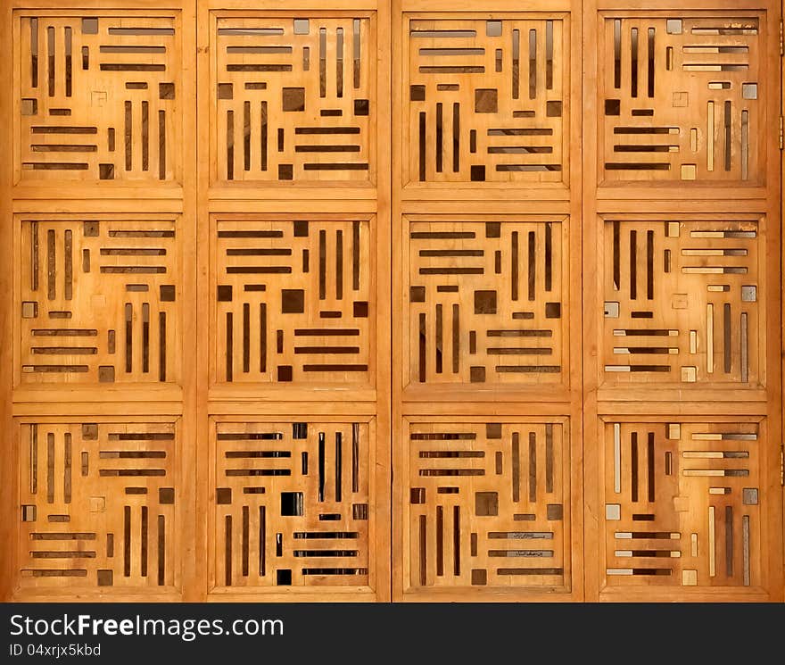 Squares with rectangular cuts, that create a pattern. Squares with rectangular cuts, that create a pattern