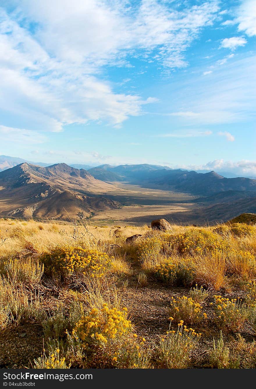 On the way to the Tioga Pass, California