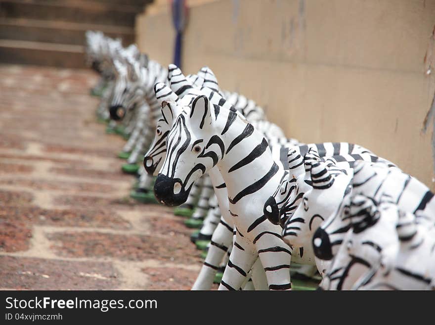 Zebra Statue.