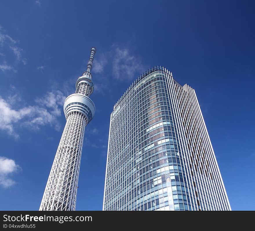 Tokyo sky tree is the world's tallest free-standing broadcasting tower ,it was finally decided on 634m