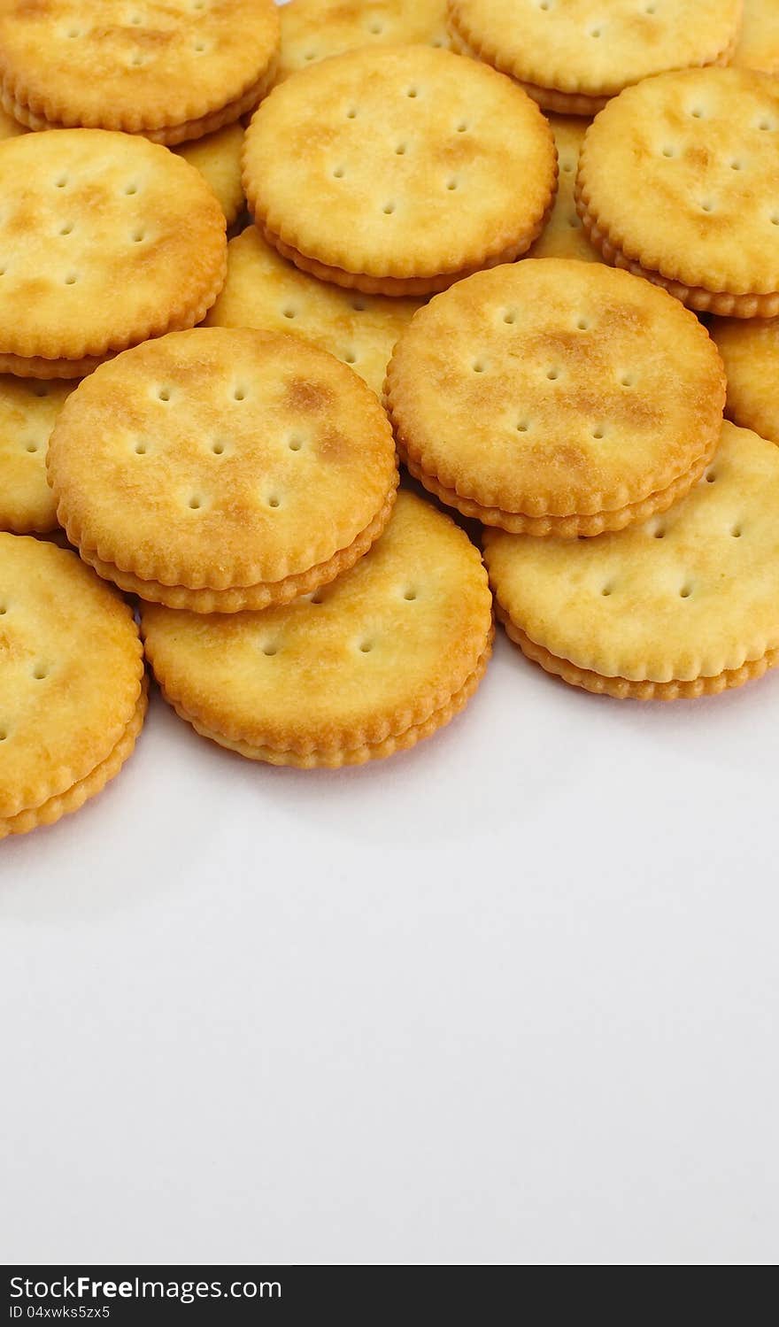 Cracker isolated on white background