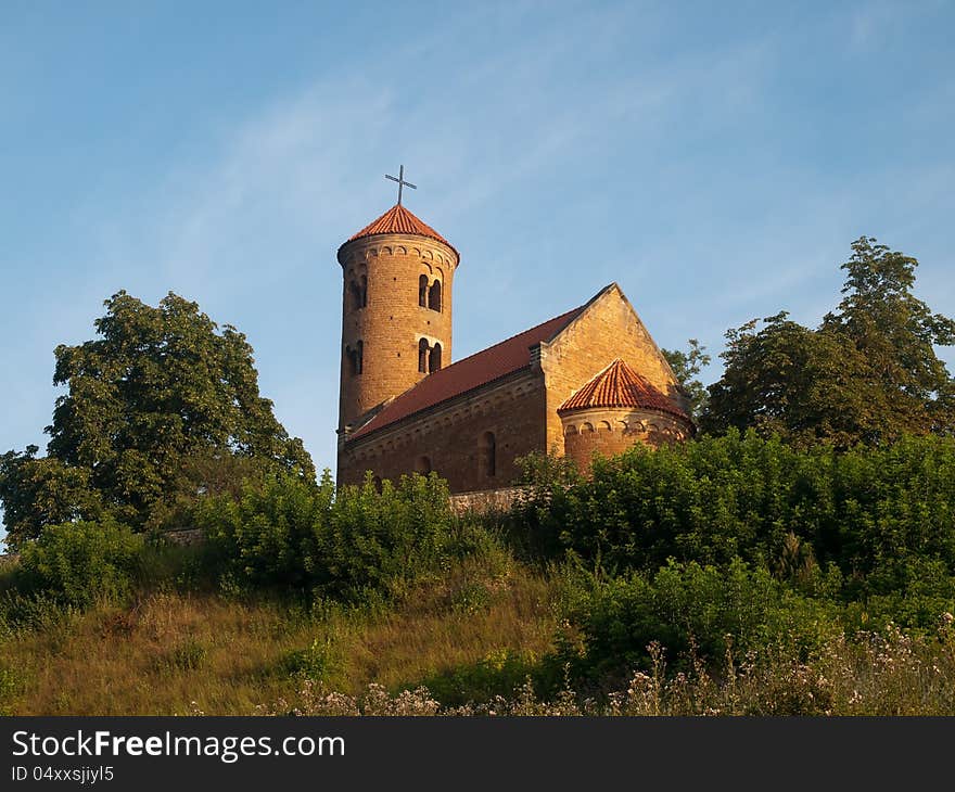 Romanesque Church of St.Giles in Inwlodz Poland. Romanesque Church of St.Giles in Inwlodz Poland