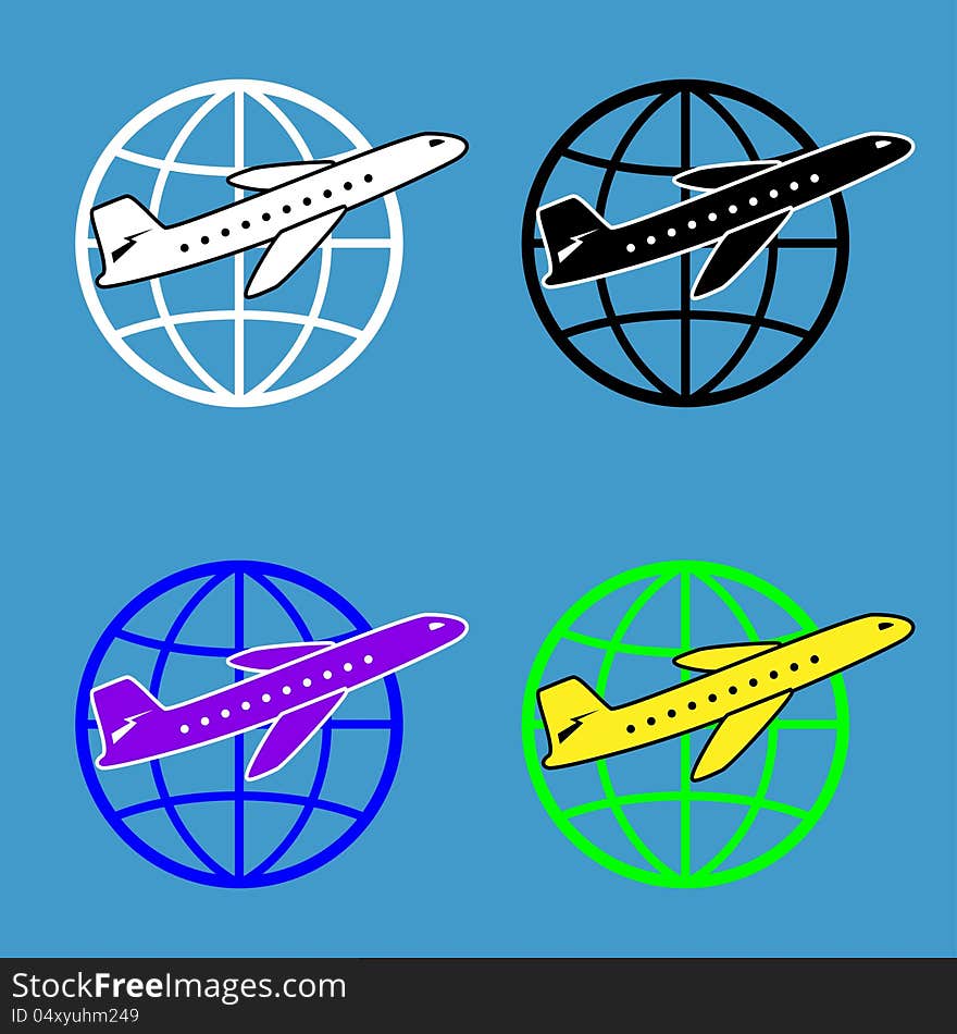 Air travel around the world