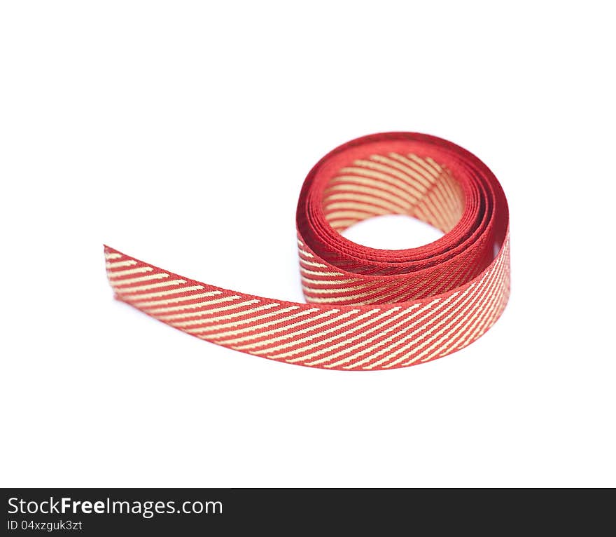 Red and golden ribbon