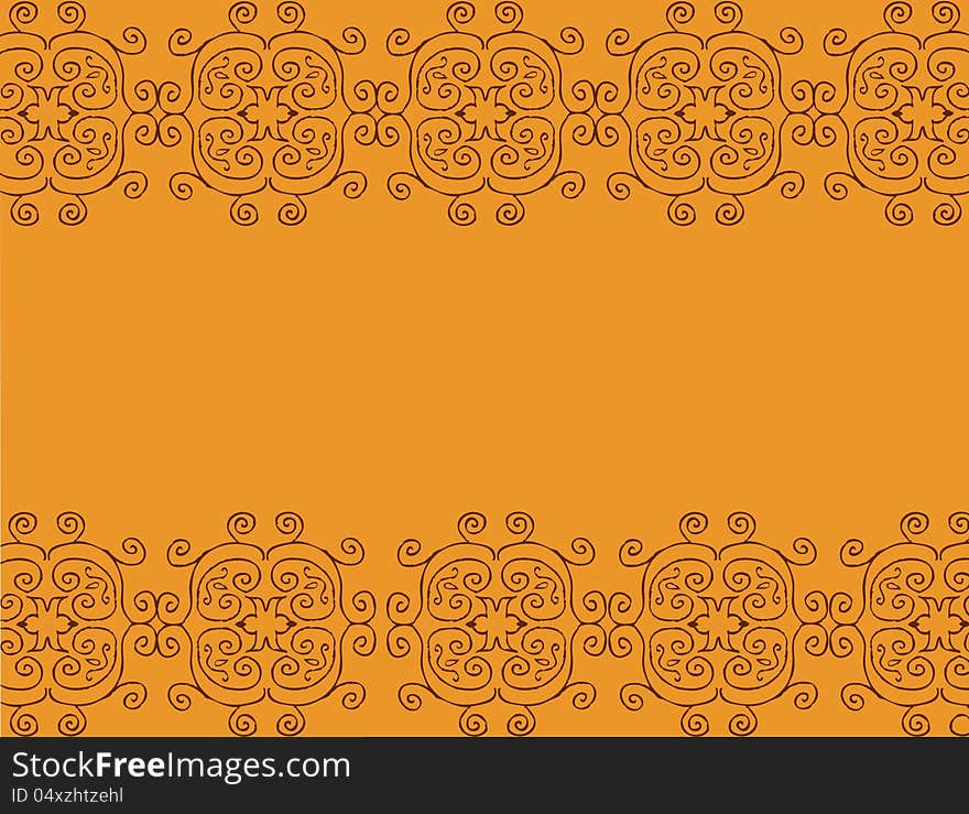 Abstract repeating  pattern on the brown background. Abstract repeating  pattern on the brown background