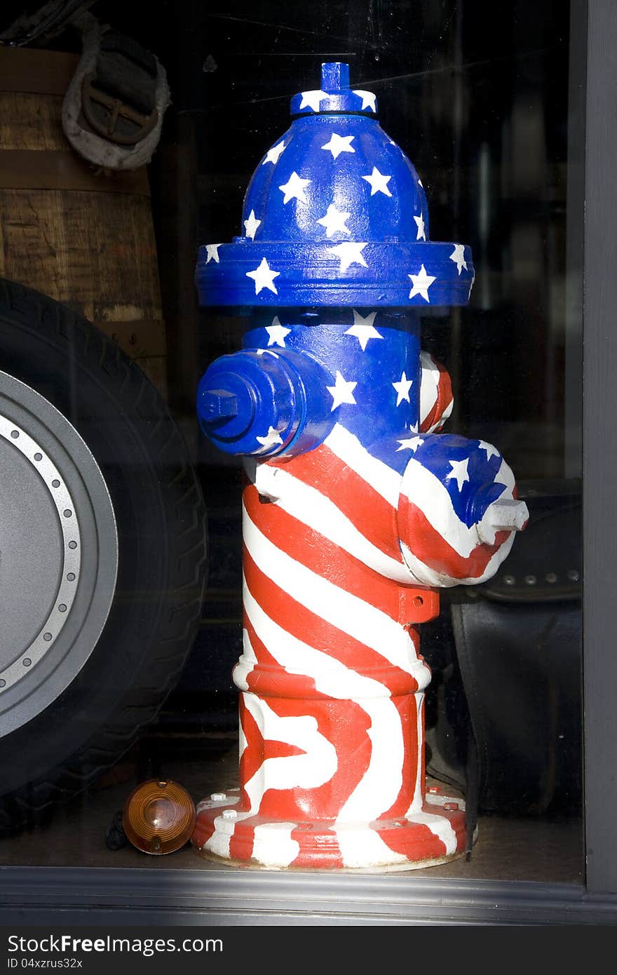 America love on a fire hydrant