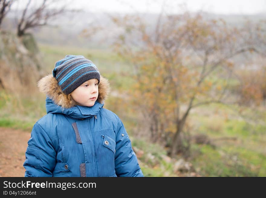 Young Boy Enjoying The View