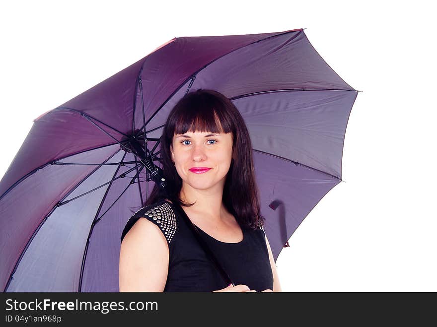 A beautiful girl with umbrella