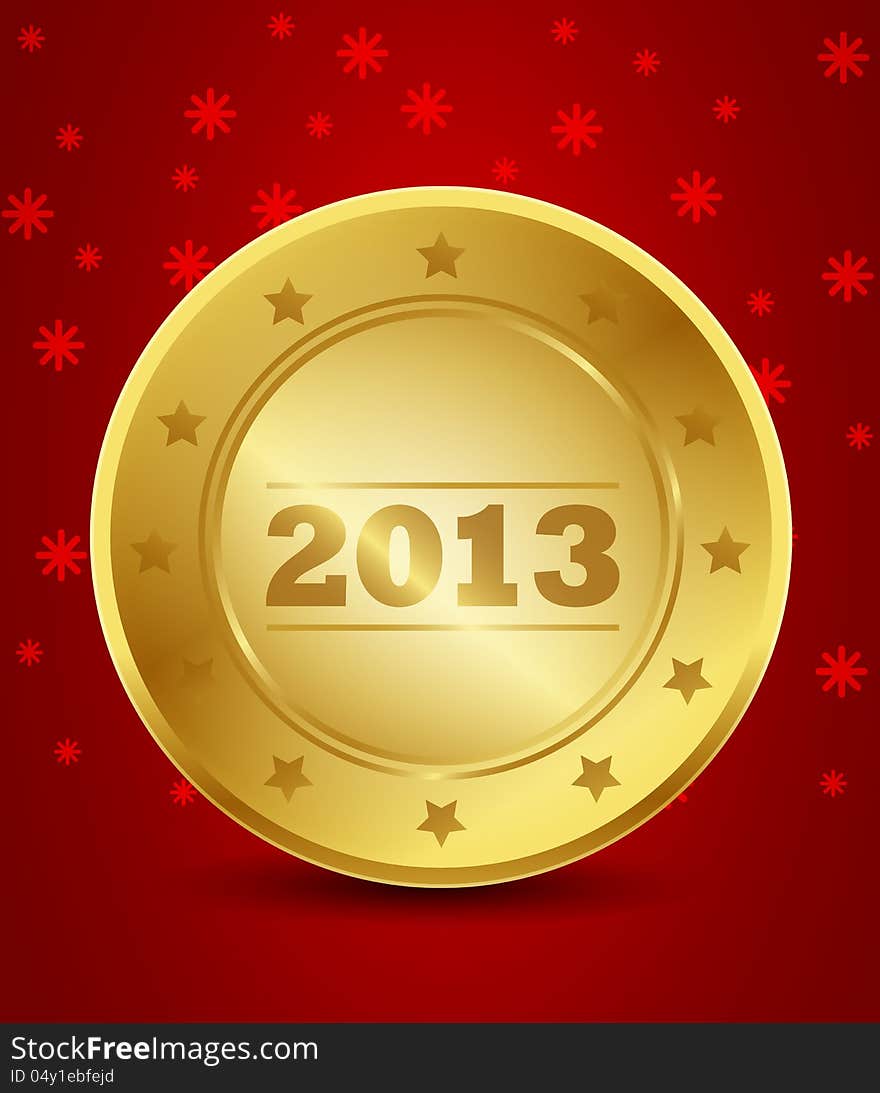 Happy New Year 2013 Golden Label