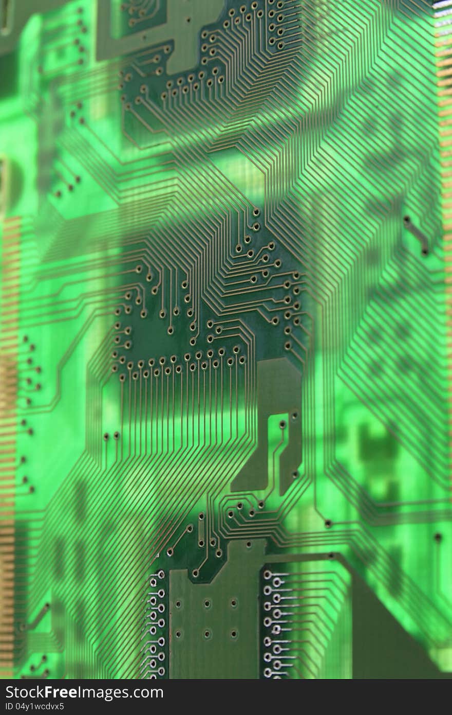 The Green PCB on the lighting. The Green PCB on the lighting.