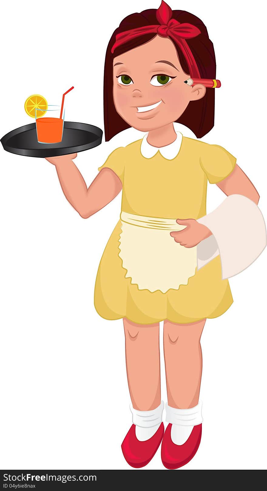 Waitress girl