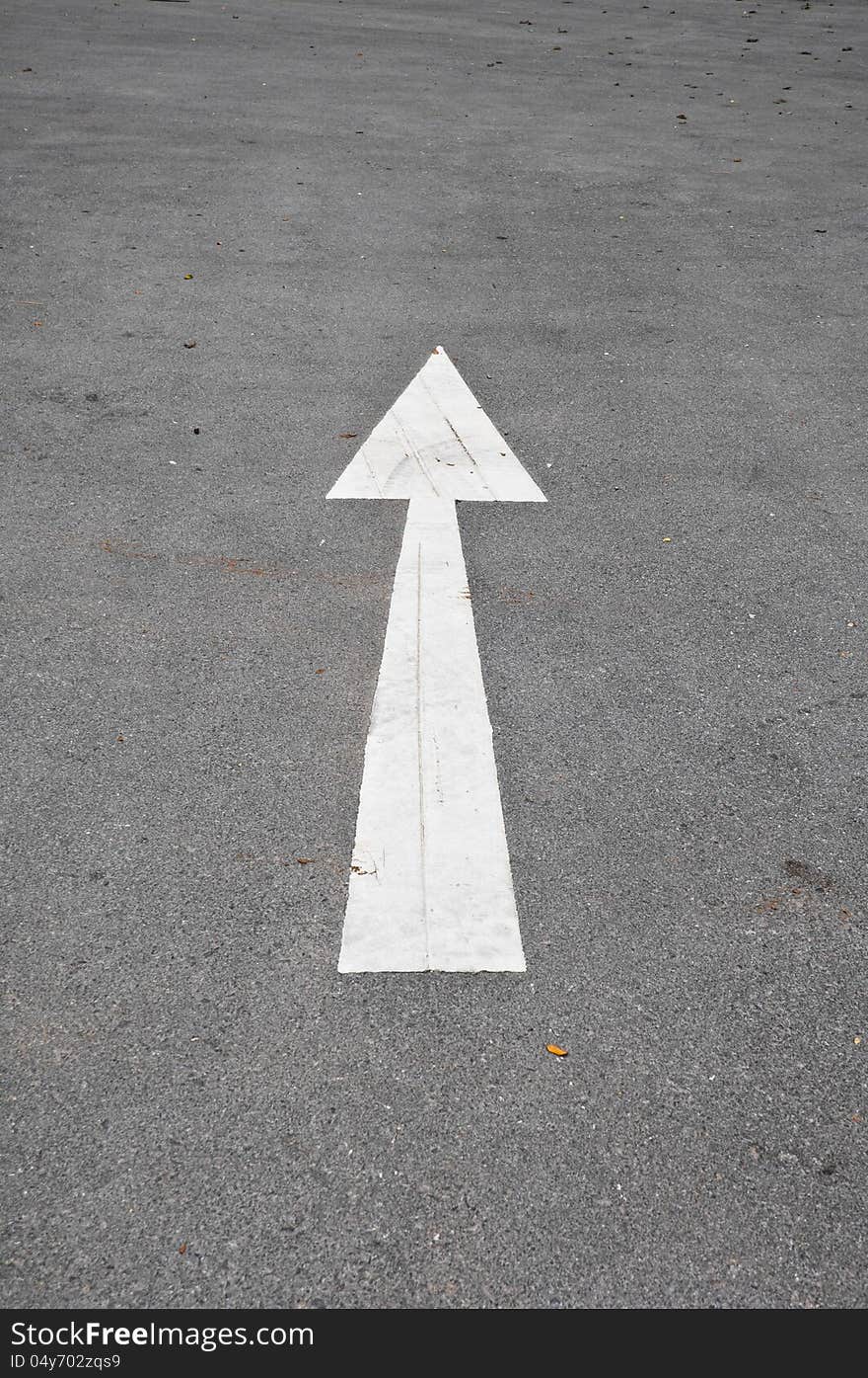 The road sign on road public surface