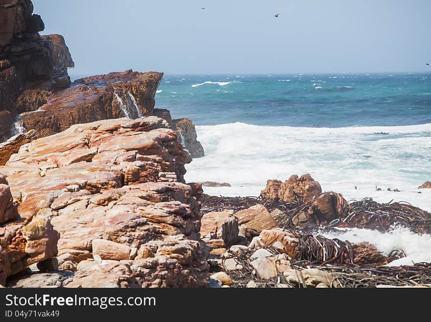 Rocks by the ocean