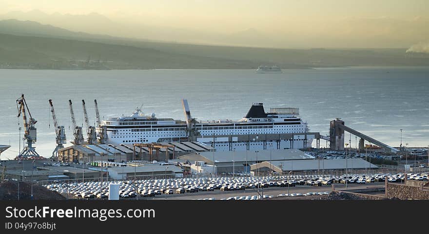 Marine port of Eilat, Israel