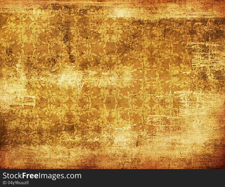 Illustration of vintage yellow pattern grunge texture background. Illustration of vintage yellow pattern grunge texture background.