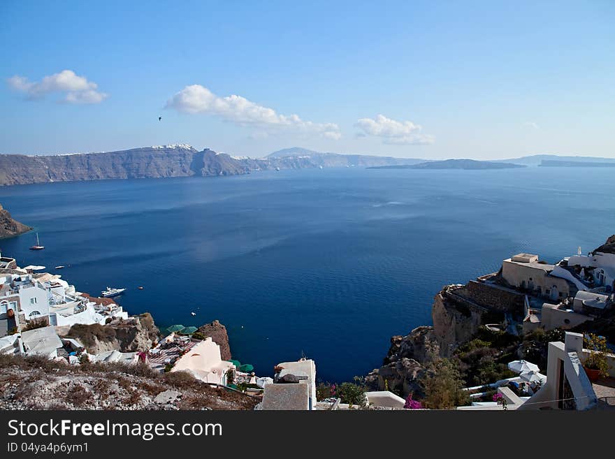 Santorini caldera view