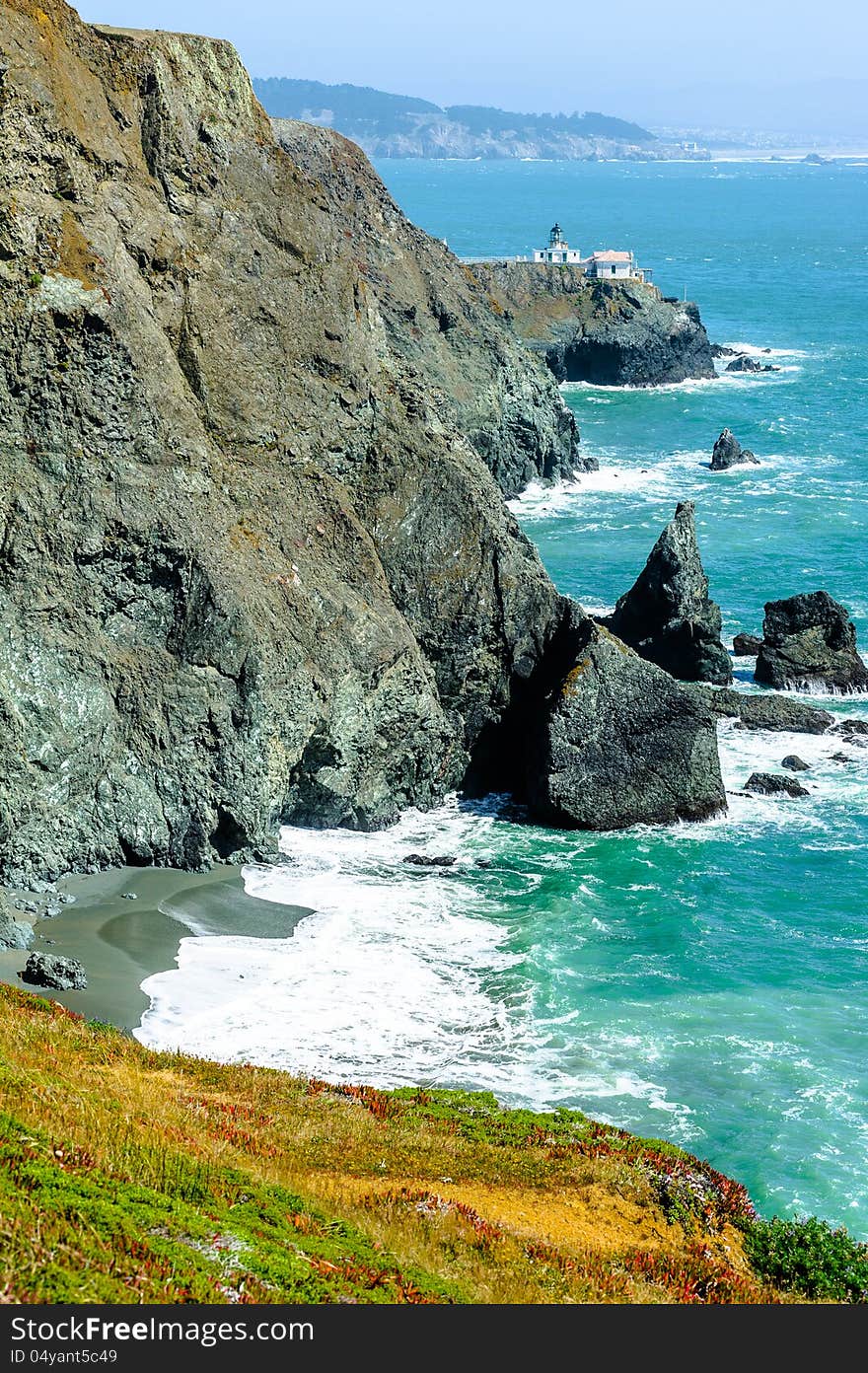 Point Bonita Lighthouse in California, USA