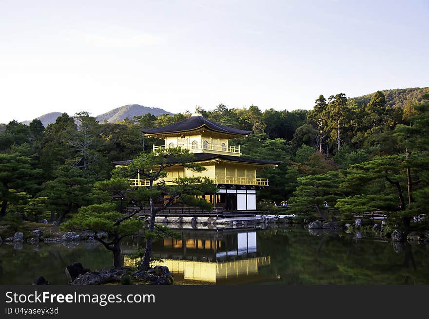 Kinkakuji temple in Kyoto,Japan