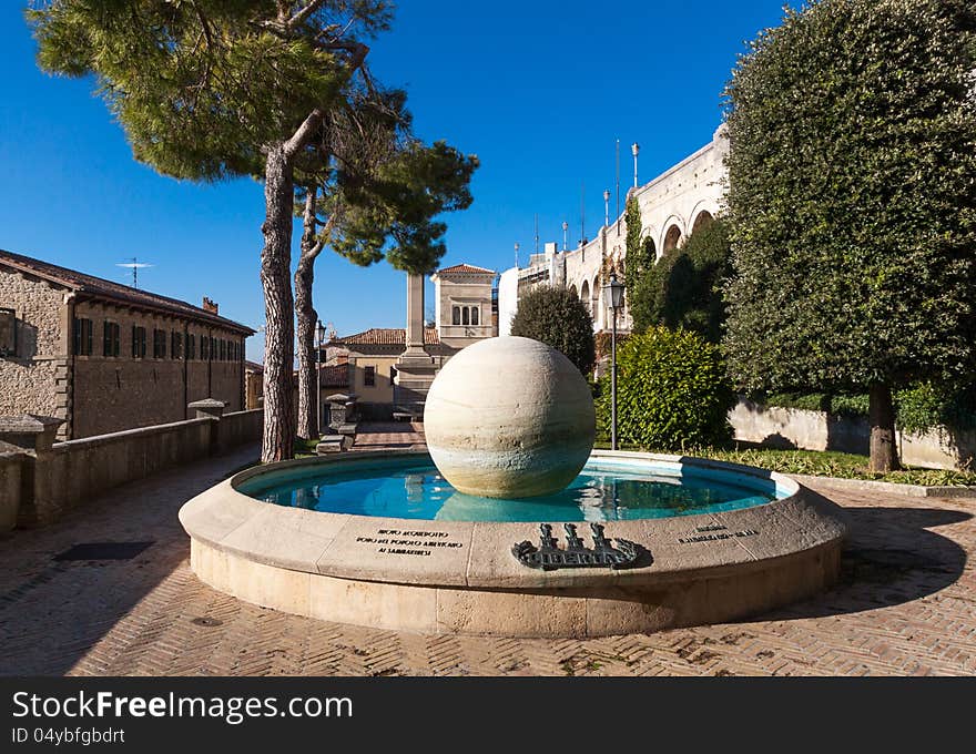 Fountain in Republic of San Marino