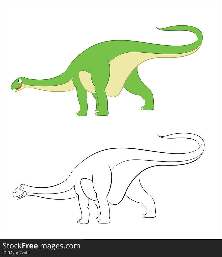 This is image of dinosaur Diplodocus