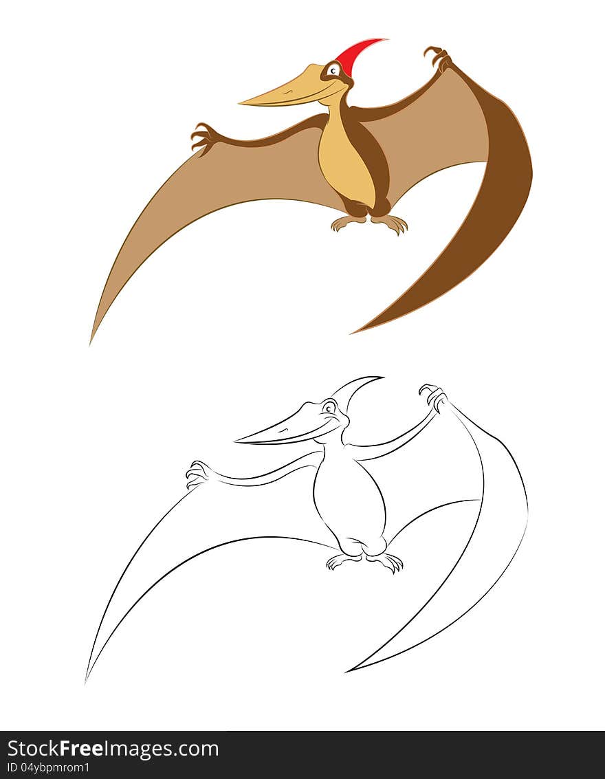 This is image of pterosaur Pteranodon