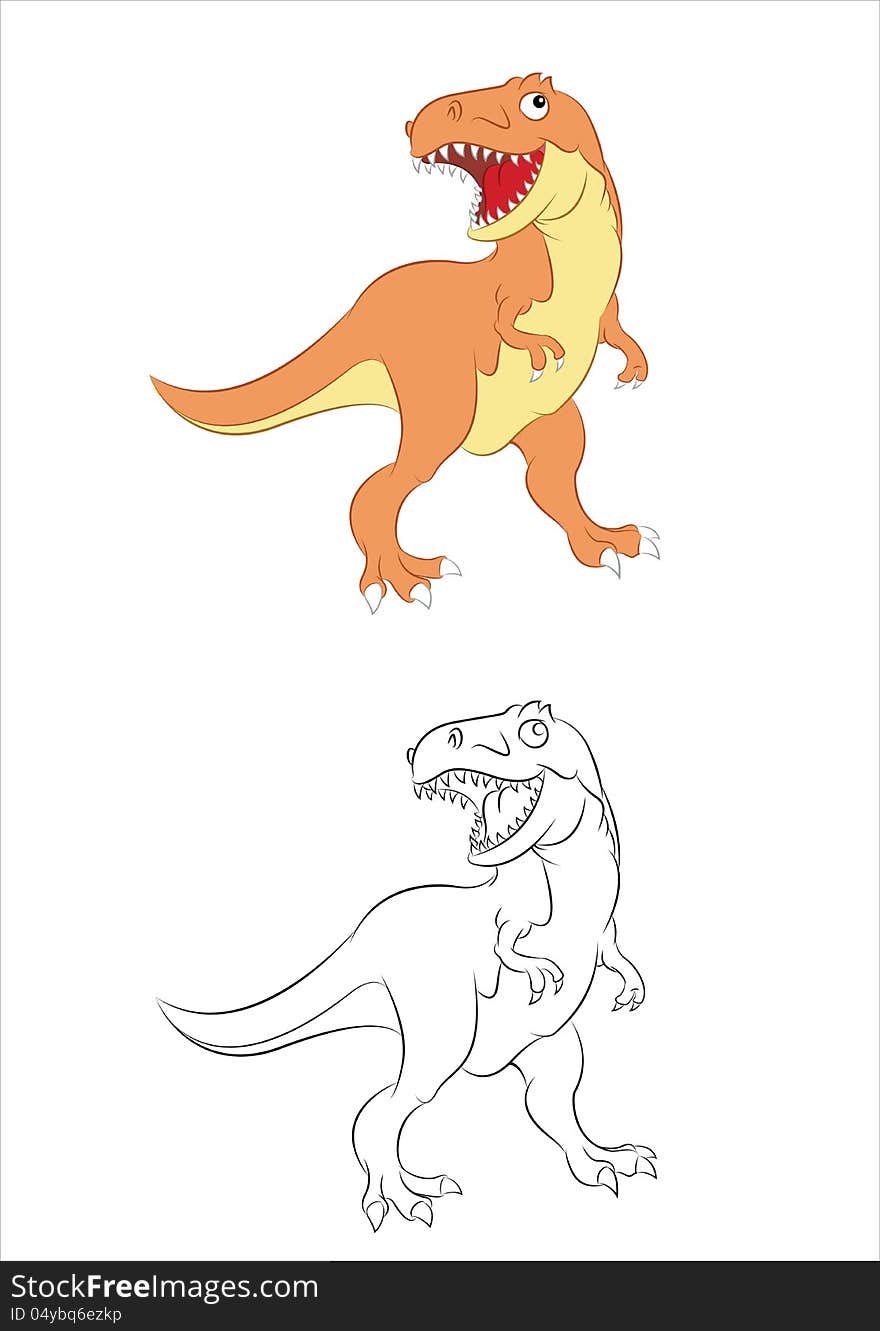 This is image of funny Tyrannosaurus