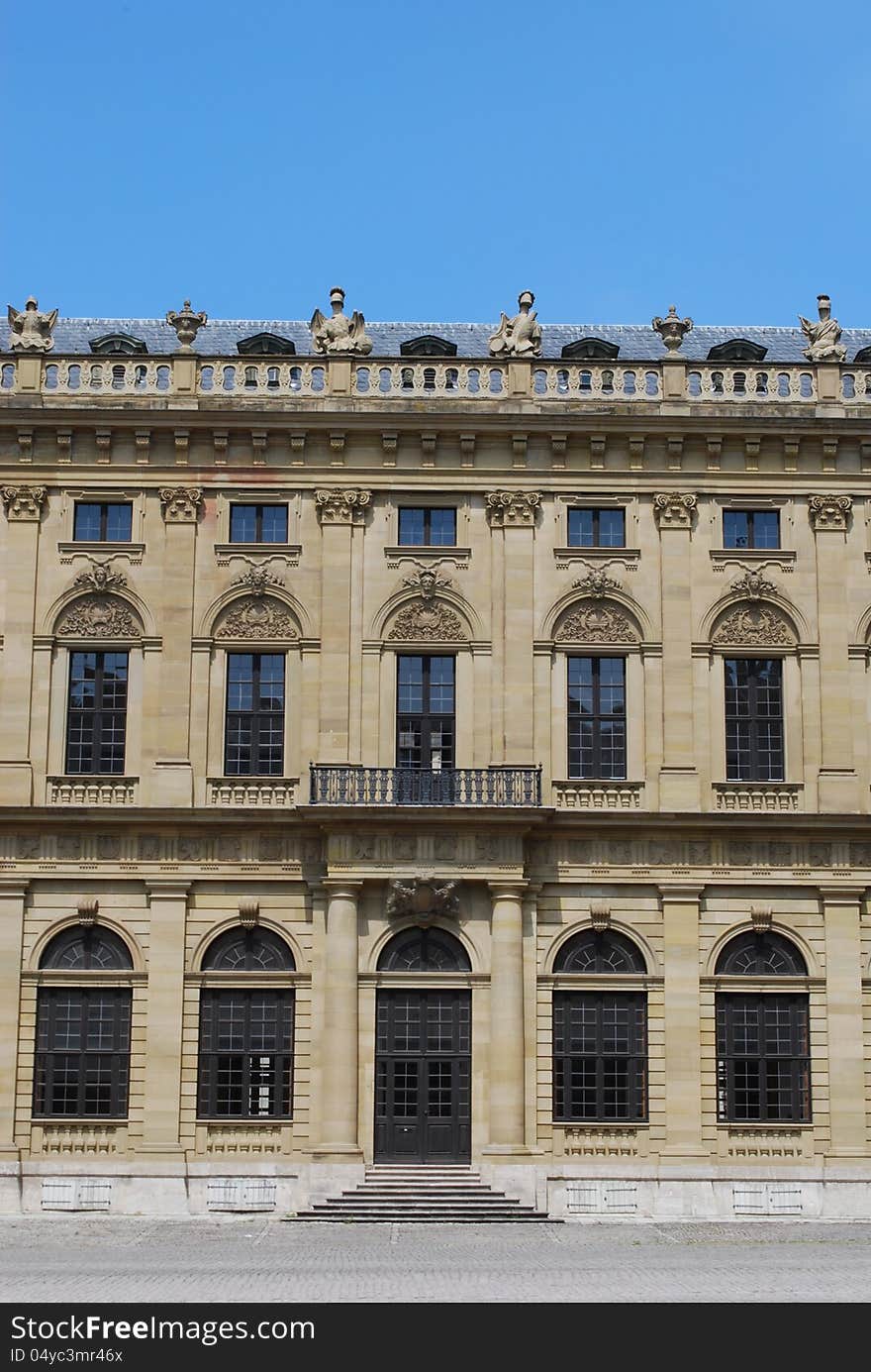 Cladding of castle residenz würzburg