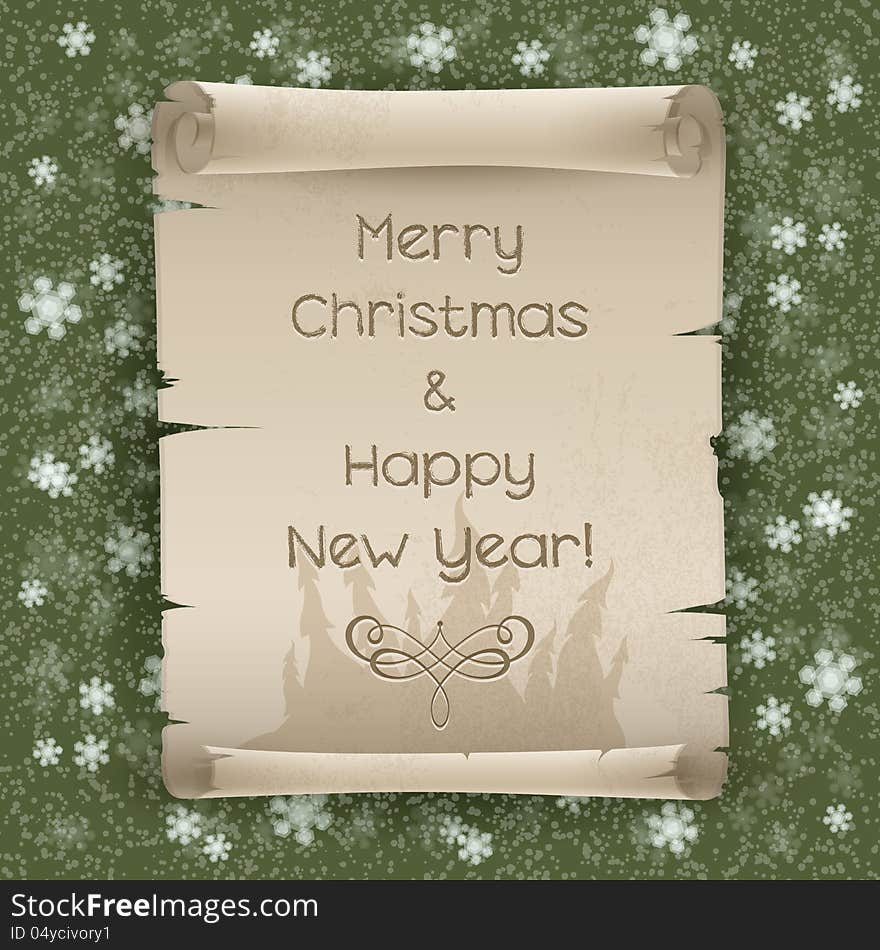 Congratulations to Christmas and New Year. Vector illustration. Congratulations to Christmas and New Year. Vector illustration